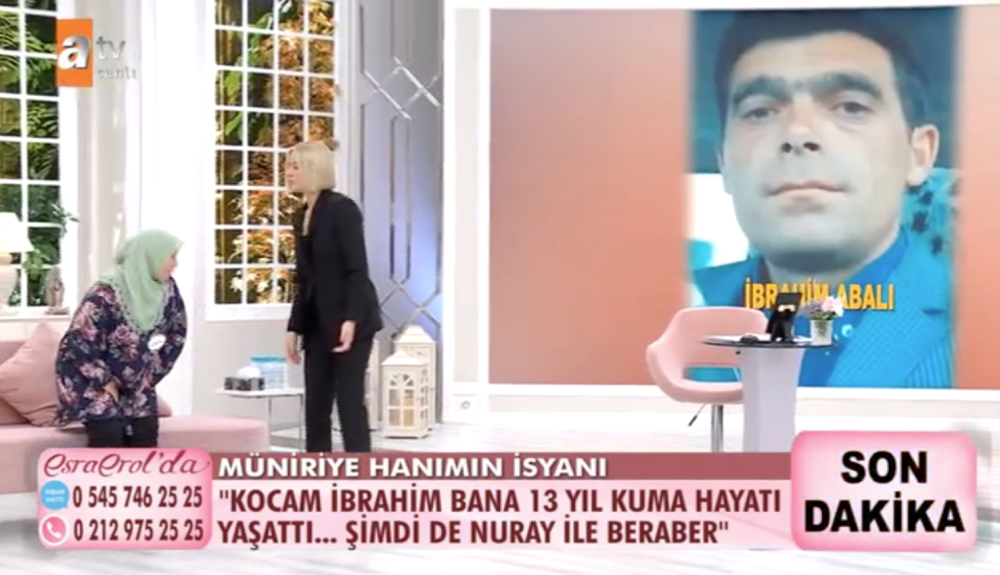 esra erol da muniriye abali kimdir muniriye abali olayi nedir ibrahim abali kimdir ibrahim abali olayi nedir